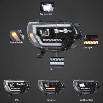 (PRENOTA) Fanali Anteriore Completo per Toyota Tacoma (2012-2015) a LED