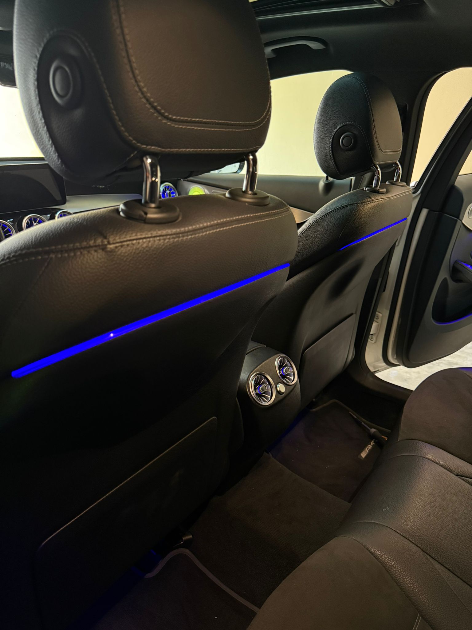 (PRENOTA) Ambient Light per Mercedes GLC X253, Classe C W205, 256 Colori, APP