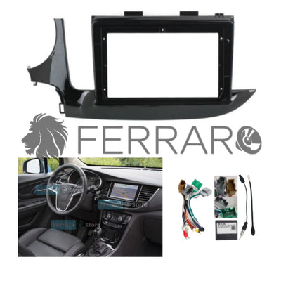 Kit Montaggio Autoradio 9"Pollici per Opel Mokka (2016-2020), Mascherina, Cablaggio Autoradio Android