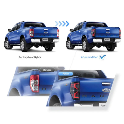 (PRENOTA) Fanali Posteriore Completo per Ford Ranger (2012-2022) a LED