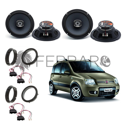Hertz Kit 4 Casse, X 165, Ant/Post, Fiat Panda 169 2a Serie (2003-2013)