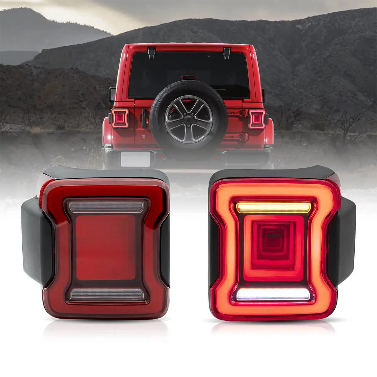 (PRENOTA) Fanali Posteriore Completo per Jeep Wrangler JL 4ª Serie (2017-2025) a LED