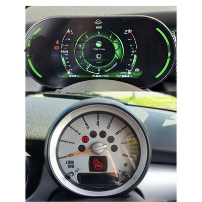 (PRENOTA) Virtual Cockpit 5" per BMW Mini R56, R60 (2007-2017), HD Ultra, CarPlay e Android Auto