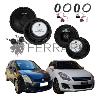 FerraroStore Kit 6 Altoparlanti | ASK-165.2 | ASC-652PC | Ant/Post | Suzuki Swift IV | V (2003-2017)