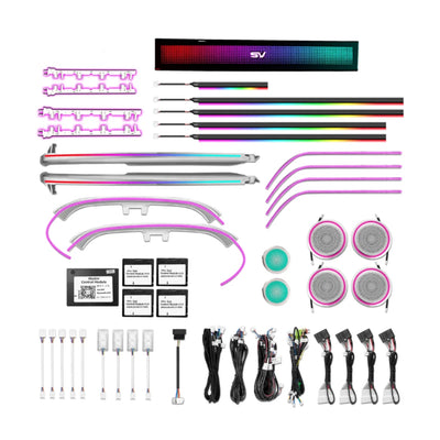 (PRENOTA) Ambient Light per Land Rover Discovery Sport (2020-2025), 256 Colori, APP
