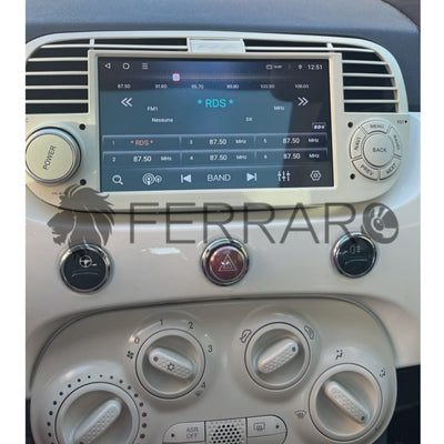 Autoradio per Fiat 500s 7" (2007-2014) Android, Bluetooth, CarPlay, Android Auto, 2/4/8GB Ram