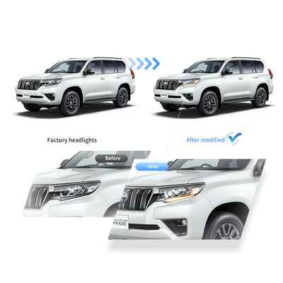 (PRENOTA) Fanali Anteriore Completo per Toyota Land Cruiser Prado (2018>) a LED
