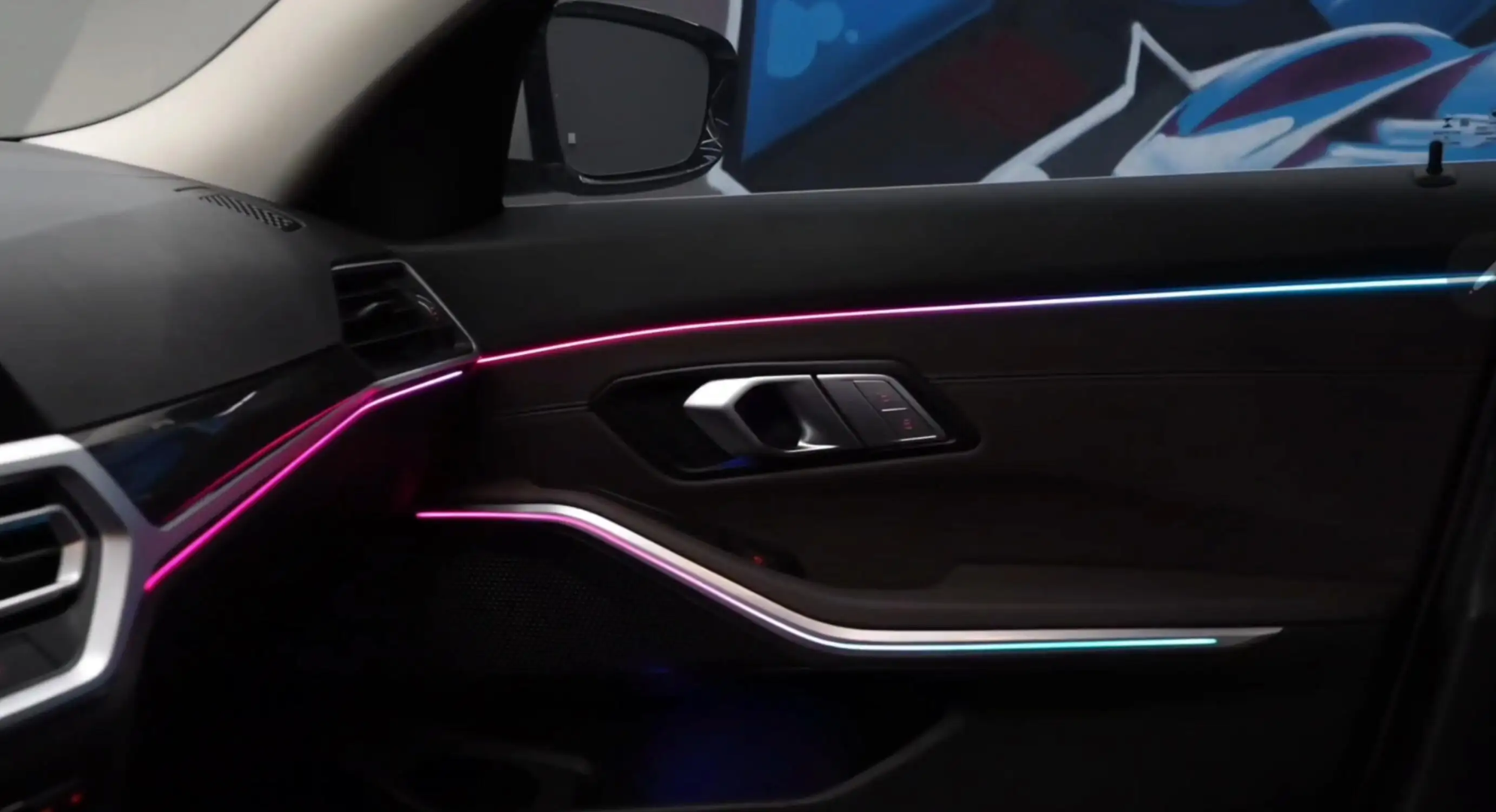(PRENOTA) Ambient Light per BMW Serie 3 G20 (2018-2025), 256 Colori, APP