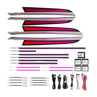 (PRENOTA) Ambient Light per BMW X5 E70 (2006-2013), 256 Colori, APP
