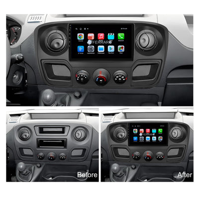 Autoradio per Renault Master, Nissan NV400, Opel Movano 9" (2010-2019) Android, Bluetooth, CarPlay, Android Auto, 2GB/4GB/6GB/8GB Ram