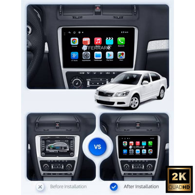 Autoradio per Skoda Octavia MK2 10.1" 2K | 2008-2012 | Android | Bluetooth | CarPlay | Android Auto | 4/64GB Ram