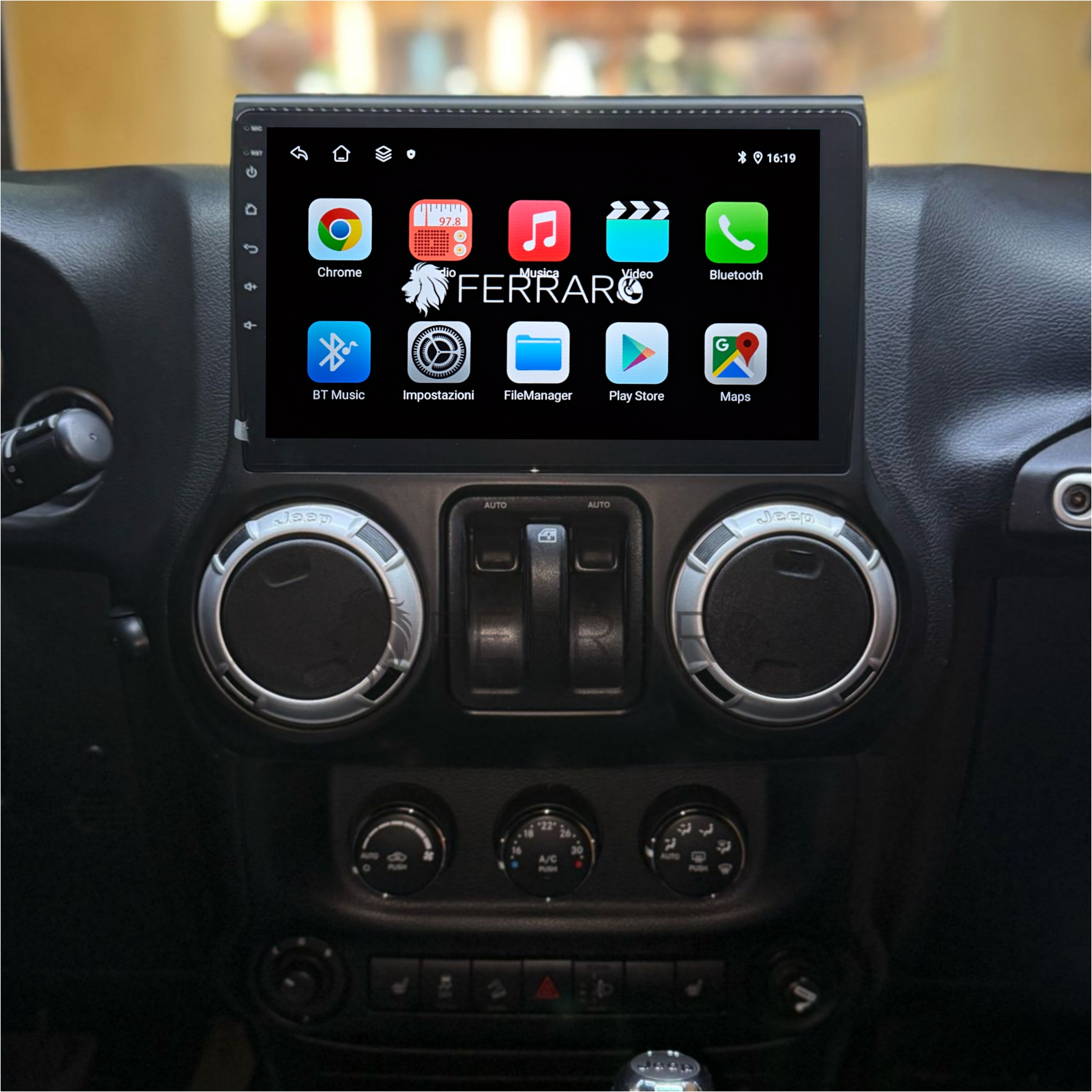 (PRENOTA) Autoradio per Jeep Wrangler 3 JK 10.1" (2010-2018) Android, Bluetooth, CarPlay, Android Auto, 2GB/4GB/8GB Ram