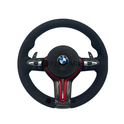(PRENOTA) Volante per BMW, Nero Flip, Linea Tricolore, Performance