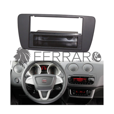 Mascherina 1DIN con Cassetto per Seat Ibiza (2008-2017)