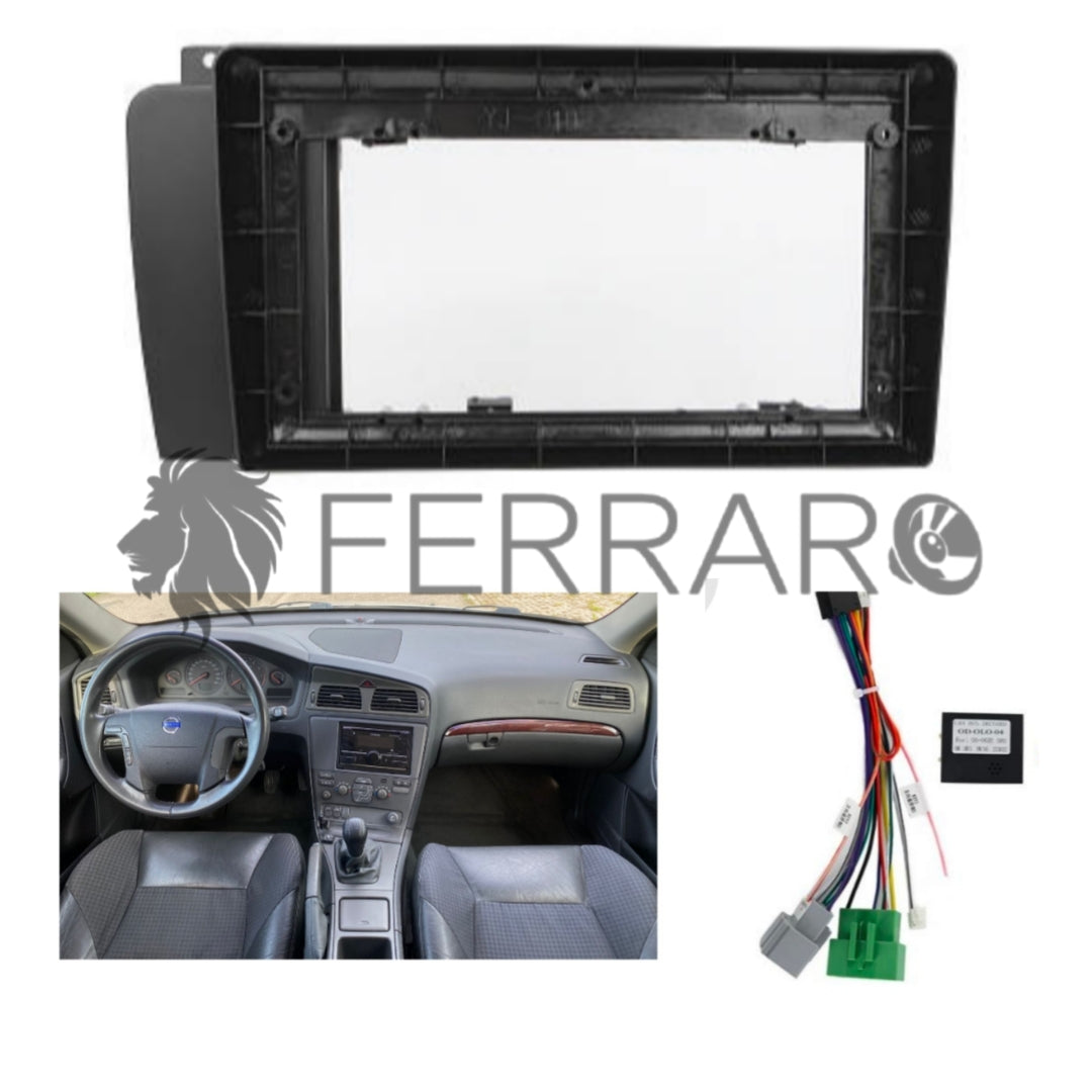 (PRENOTA) Kit Montaggio Autoradio 9"Pollici Volvo V70 (2004-2007), Mascherina, Cablaggio per Autoradio Android
