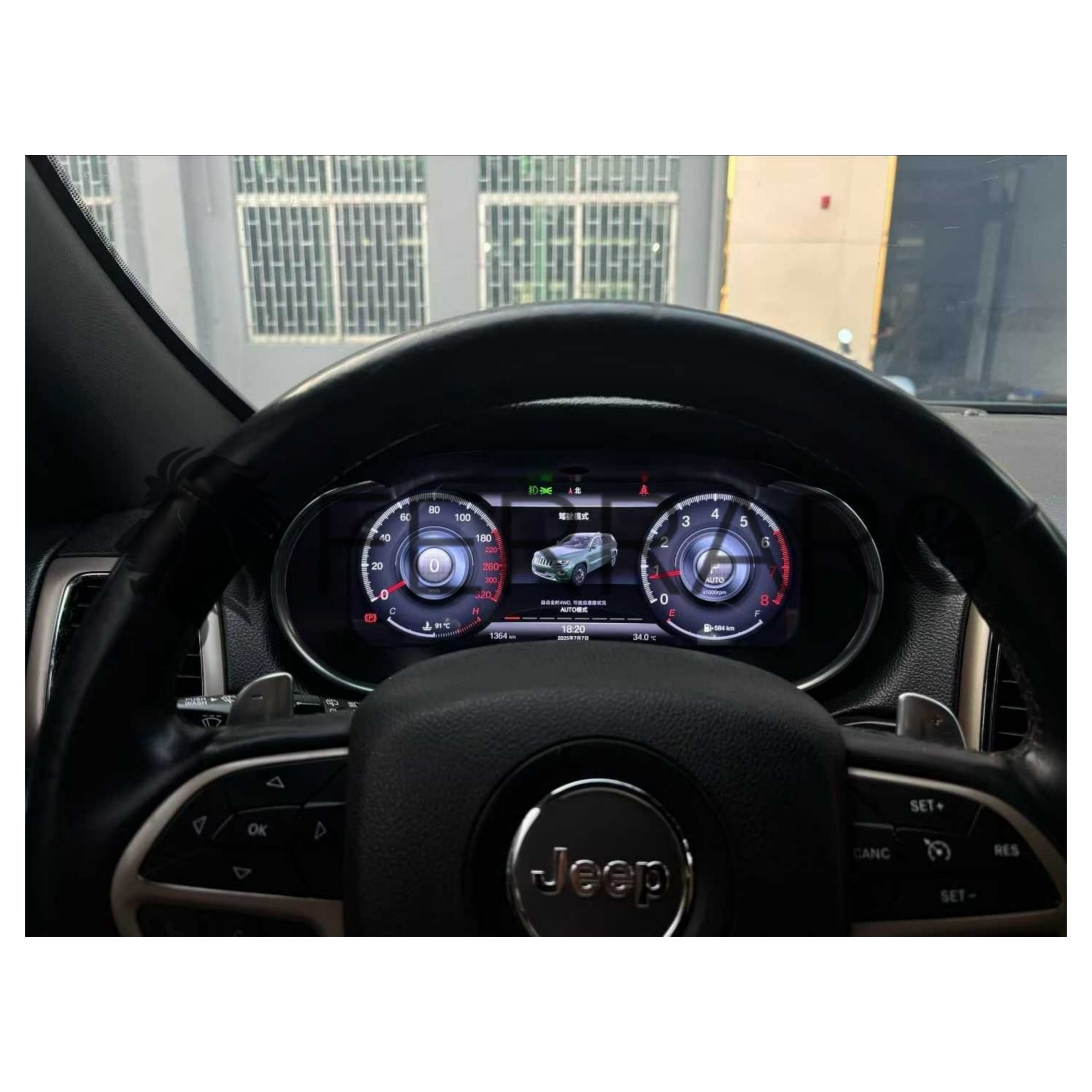 (PRENOTA) Virtual Cockpit 12.3" per Jeep Grand Cherokee (2014-2018), HD Ultra, CarPlay e Android Auto