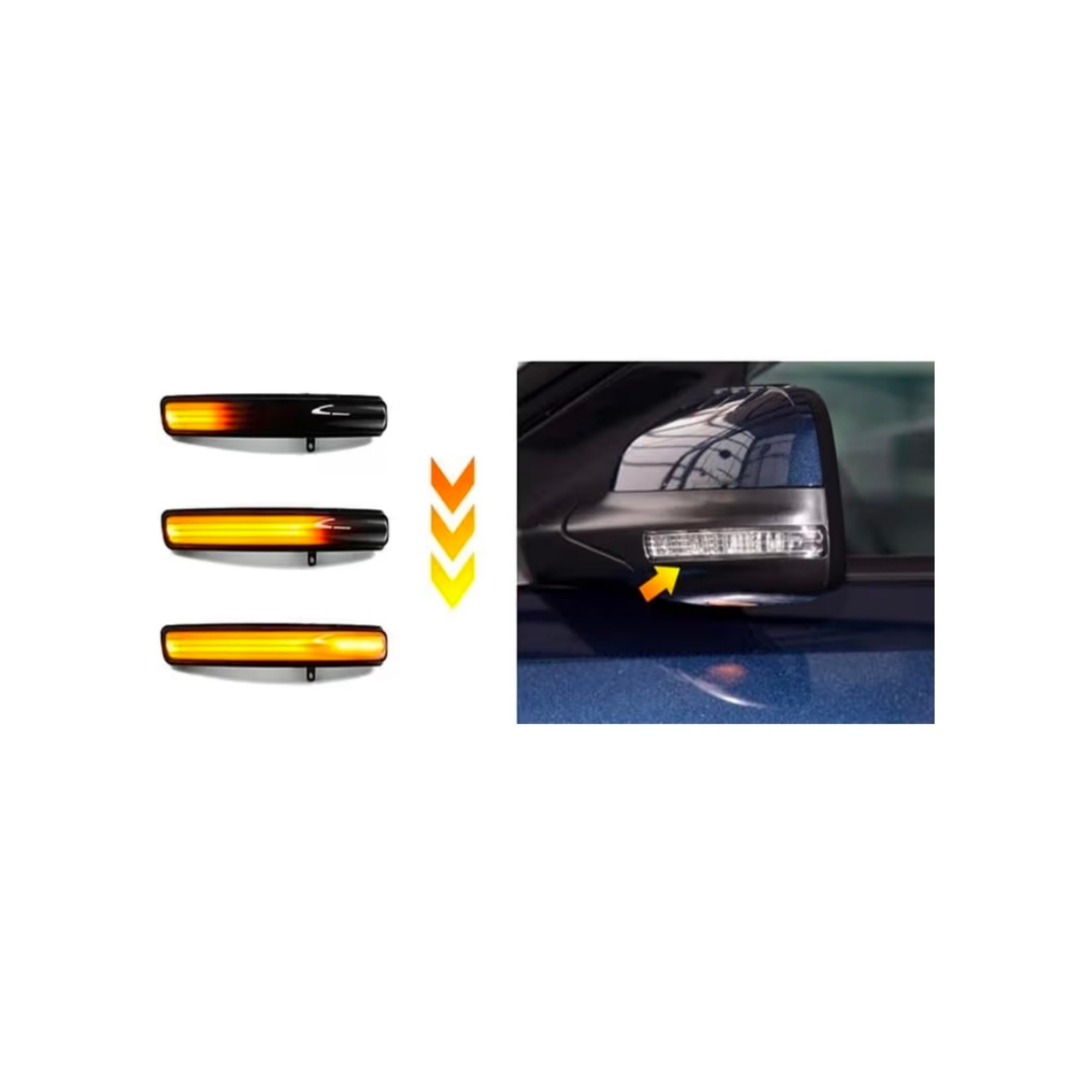 (PRENOTA) Specchietti Laterali Led per Ford Explorer (2011-2019), Plug and Play