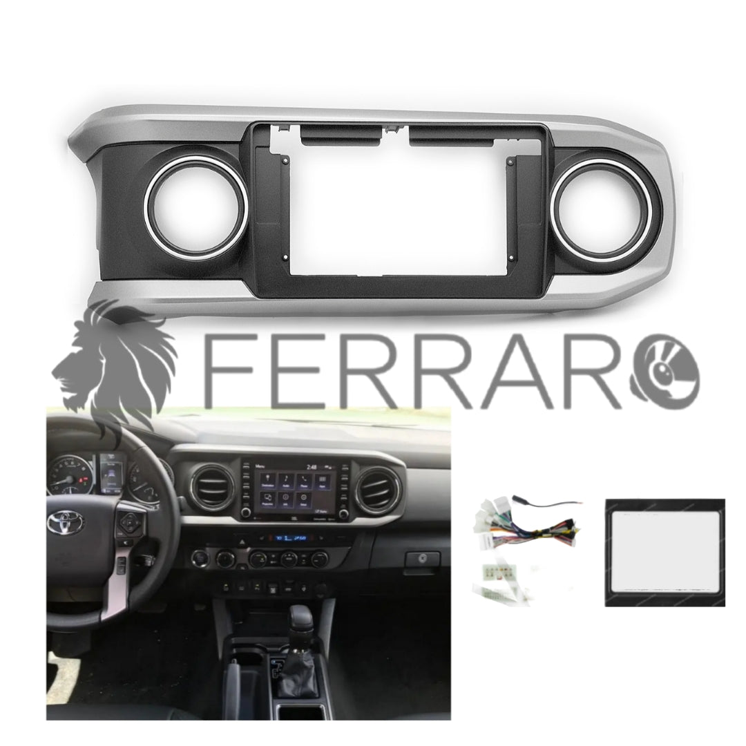 (PRENOTA) Kit Montaggio Autoradio 10.1"Pollici Toyota Tacoma (2015-2023) Mascherina, Cablaggio Autoradio Android