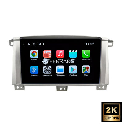 (PRENOTA) Autoradio per Toyota Land Cruiser LC100 9" 2K (1998-2007) Android,  Bluetooth, CarPlay, Android Auto, 12/256GB Ram