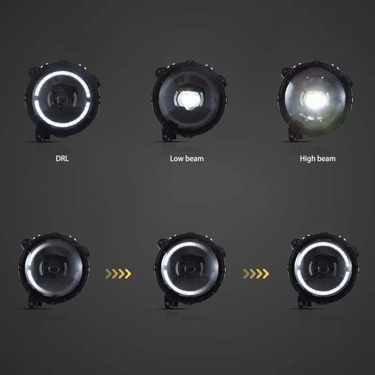 (PRENOTA) Fanali  Anteriore Completo per Jeep Wrangler JL 4ª Serie (2017-2025) a LED