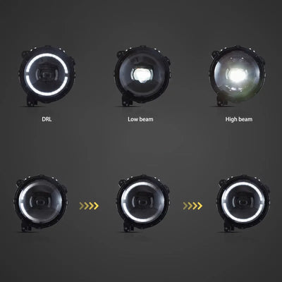 (PRENOTA) Fanali  Anteriore Completo per Jeep Wrangler JL 4ª Serie (2017-2025) a LED