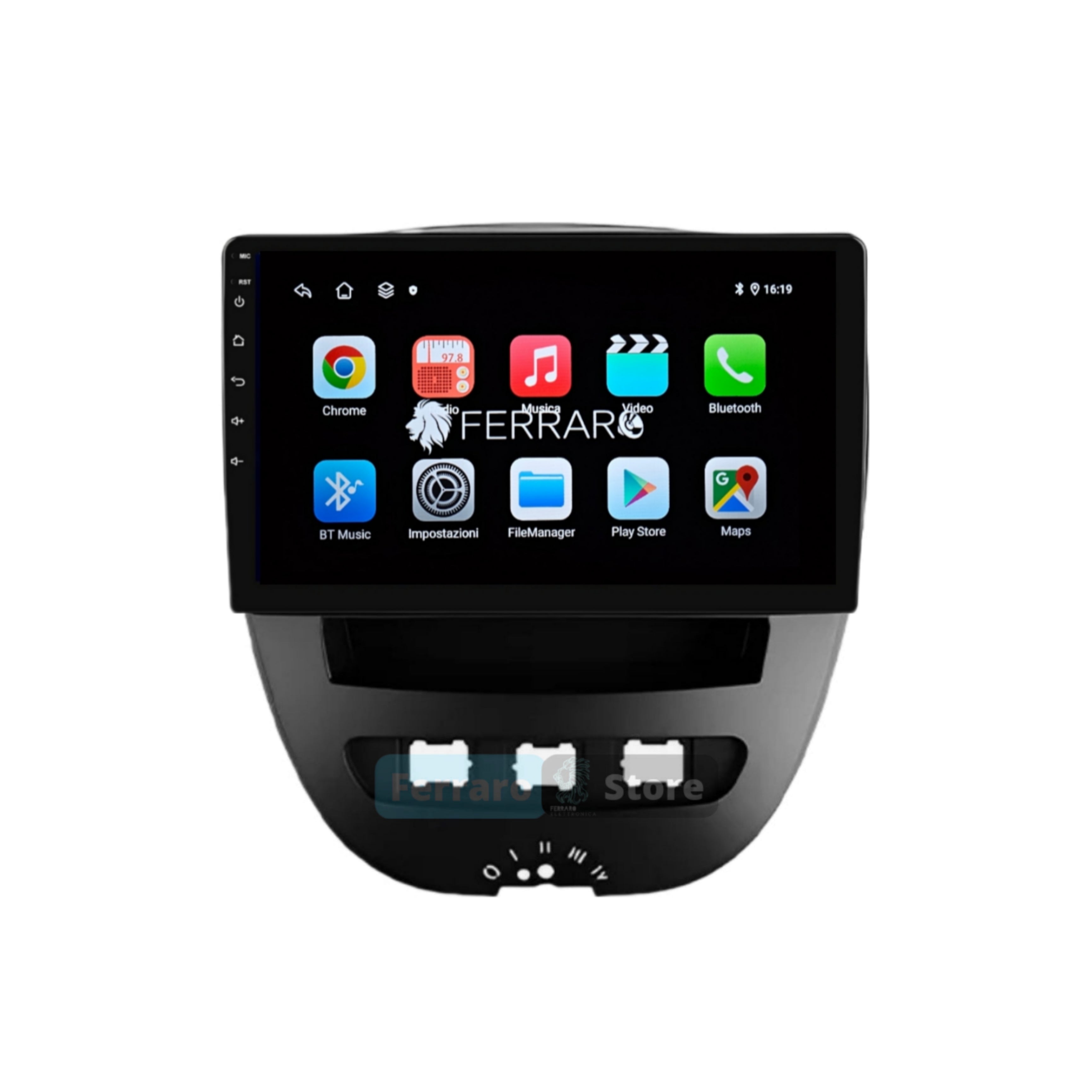 Autoradio per Toyota Aygo Citroen C1 Peugeot 107 10.1" (2005-2014) Android, Bluetooth, CarPlay, Android Auto 2GB/4GB/8GB Ram