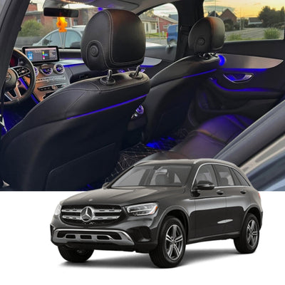 (PRENOTA) Ambient Light per Mercedes GLC X253, Classe C W205, 256 Colori, APP