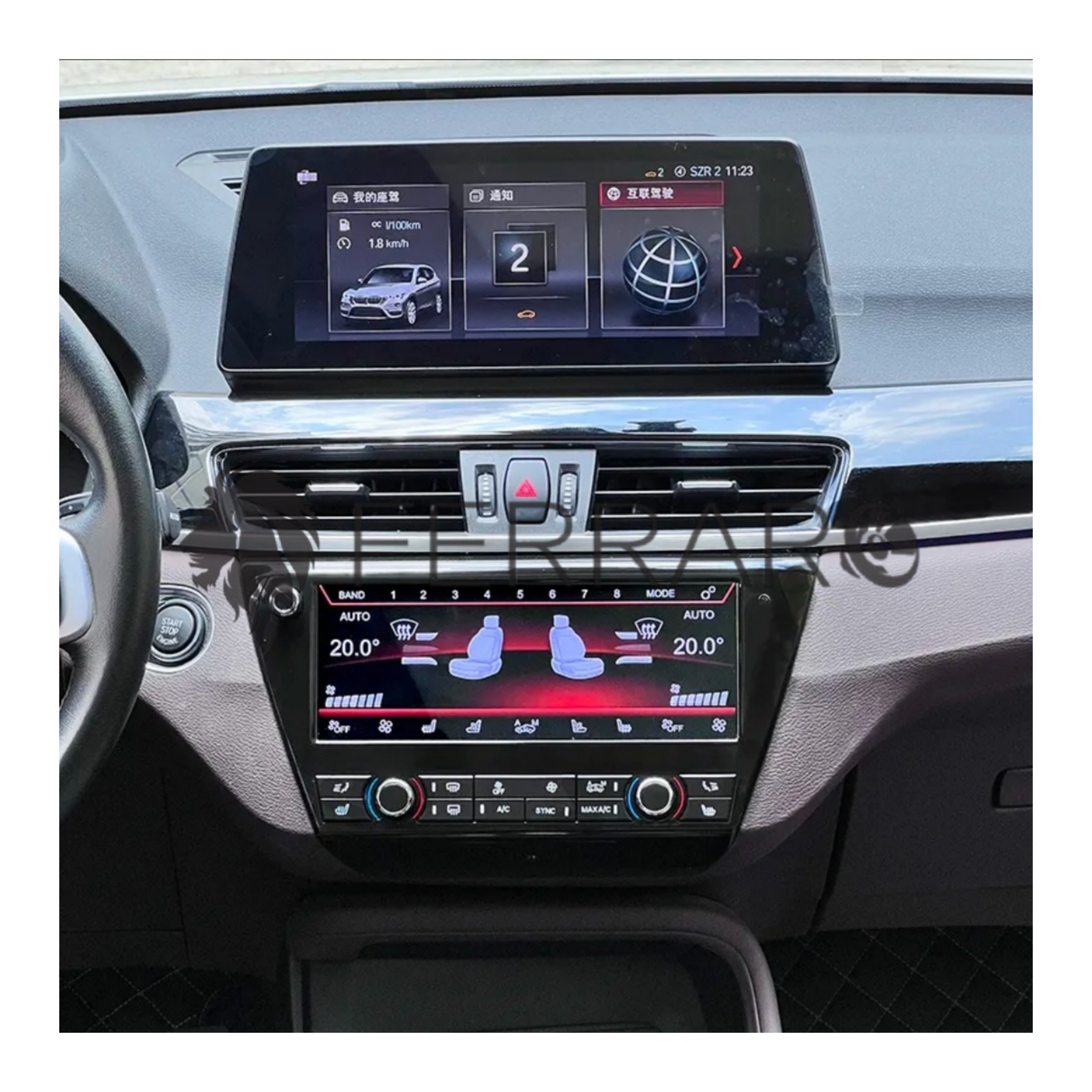 (PRENOTA) Controllo AC, 10.25", Pannello di Controllo, BMW X1 F48 (2016-2020)