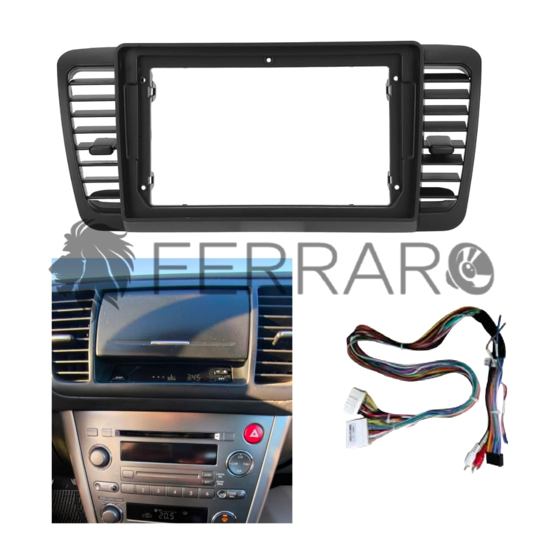 (PRENOTA) Kit Montaggio Autoradio 9"Pollici Subaru Outback Legacy (2003-2009), Mascherina, Cablaggio per Autoradio Android
