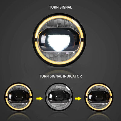 (PRENOTA) Fanali Anteriore Completo per Jeep Wrangler JK 3ª Serie (2007-2018) a LED