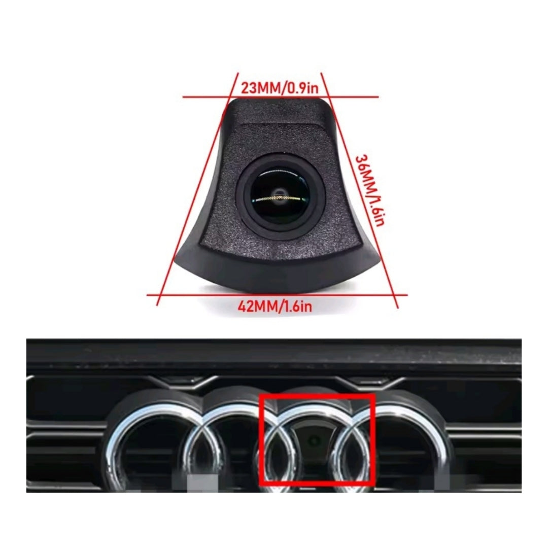 (PRENOTA) Telecamera Frontale per Audi (Compatibilità in Descrizione) AHD, 1920x1080, 170° Gradi