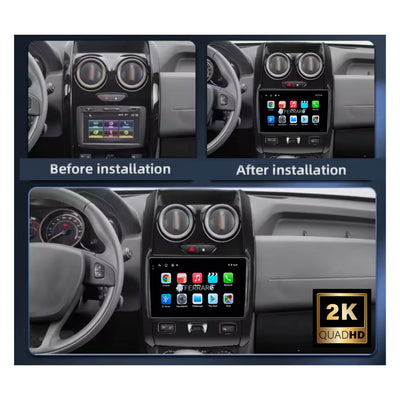 (PRENOTA) Autoradio per Renault Duster, Lada Largus 9" 2K, Android, Bluetooth, CarPlay, Android Auto, 12/256GB Ram