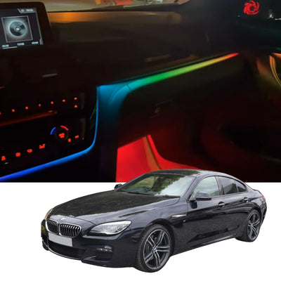 (PRENOTA) Ambient Light per BMW Serie 6 F06, F12, F13, G32, 256 Colori, APP