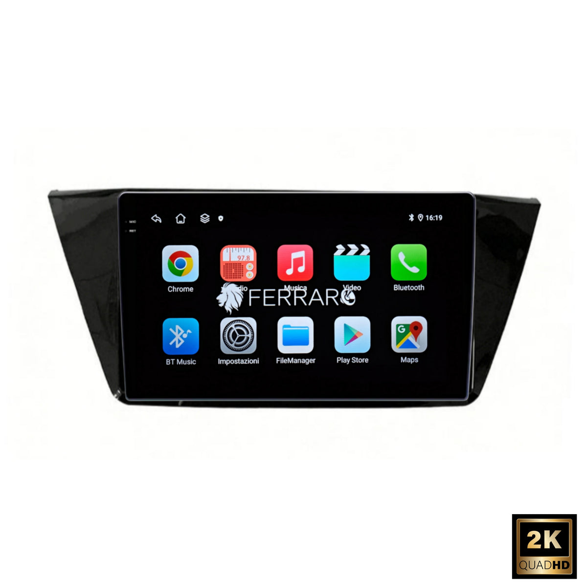 (PRENOTA) Autoradio per Volkswagen Touran (2015-2024) 10.1" 2K, Android, Bluetooth, CarPlay, Android Auto, 4/64GB Ram