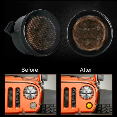 (PRENOTA) Indicatore Direzione Led per Jeep Wrangler (2007-2017), Plug and Play