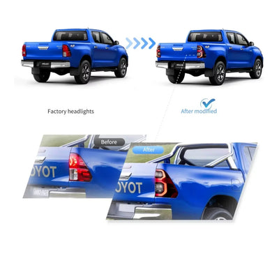 (PRENOTA) Fanali  Posteriore Completo per Toyota Hilux SR5 (2015-2020) a LED