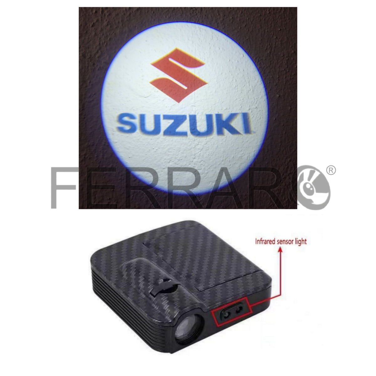 Luce Cortesia Suzuki (Universale) Adesivo, Batteria (NO INCL.)