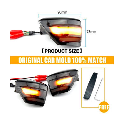 (PRENOTA) Specchietti Laterali Led per Ford S-Max, Kuga, C-Max (2007-2019), Plug and Play