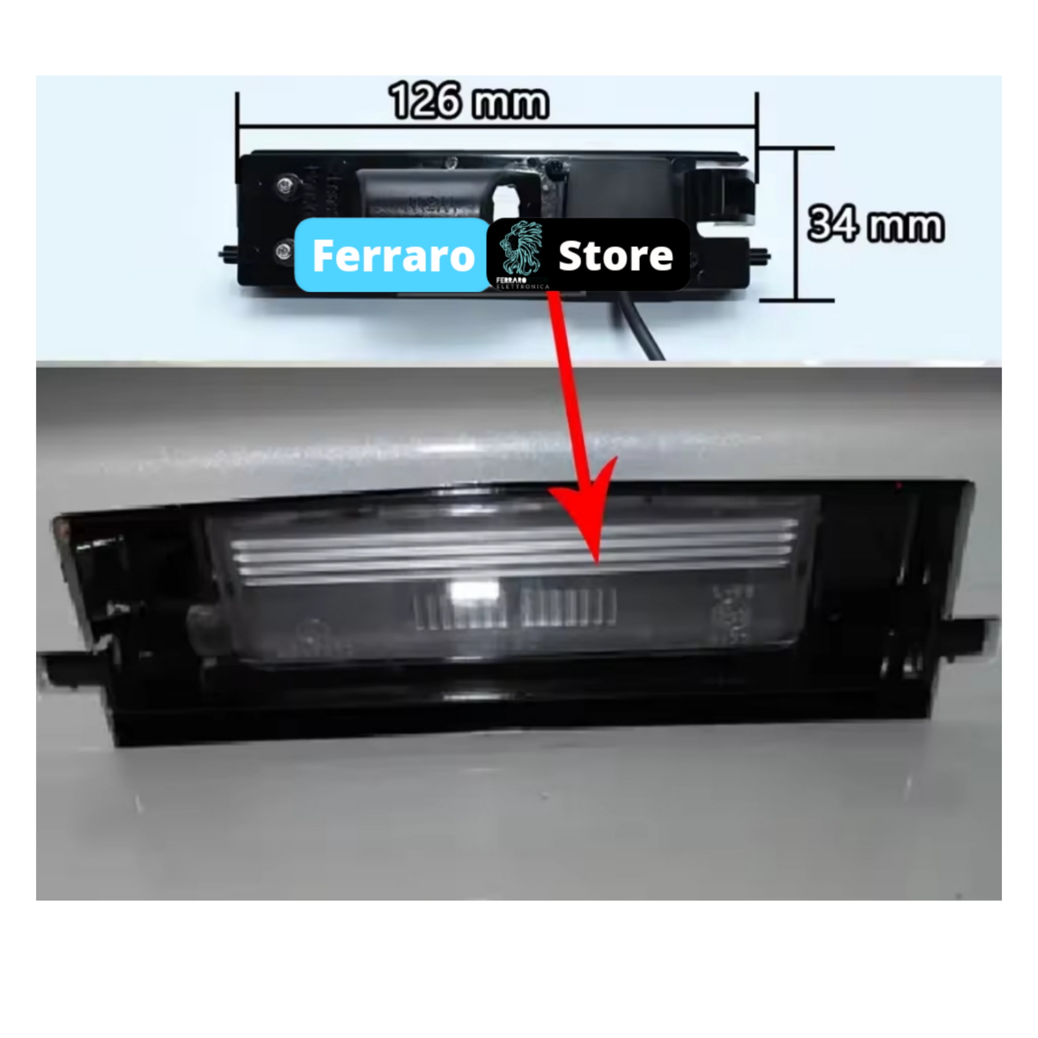 (PRENOTA) Telecamera Posteriore per Toyota, Citroen, Peugeot (Compatibilità in Descrizione) AHD 1920x1080, 170° Gradi