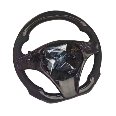 (PRENOTA) Volante Sportivo per Fiat Grande Punto,  Carbonio, Customizzato in Pelle (su Realizzazione)
