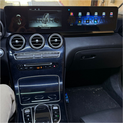 (PRENOTA) Autoradio per Mercedes Classe C W205, GLC X253, 12.3" + 12.3" (2015-2022) Android, Bluetooth, CarPlay, Android Auto, 8/128GB Ram