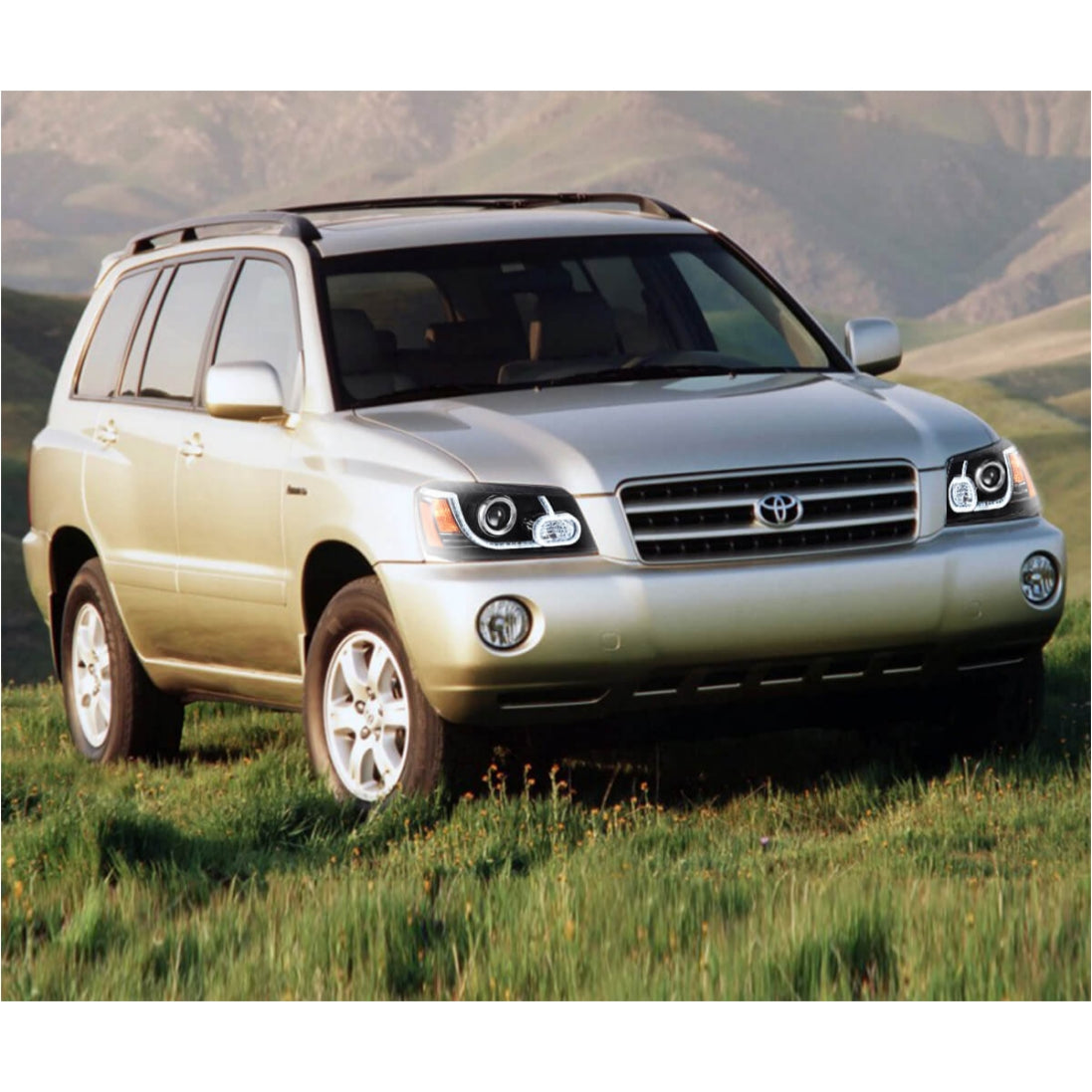 (PRENOTA) Fanali Anteriore Completo per Toyota Highlander (2001-2007) a LED