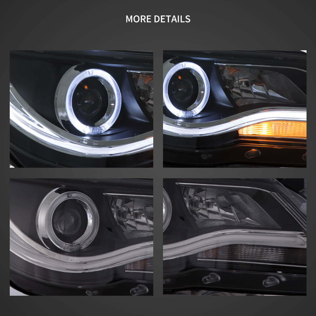(PRENOTA)  Fanali Anteriore Completo per Volkswagen Tiguan (2007-2016) a LED