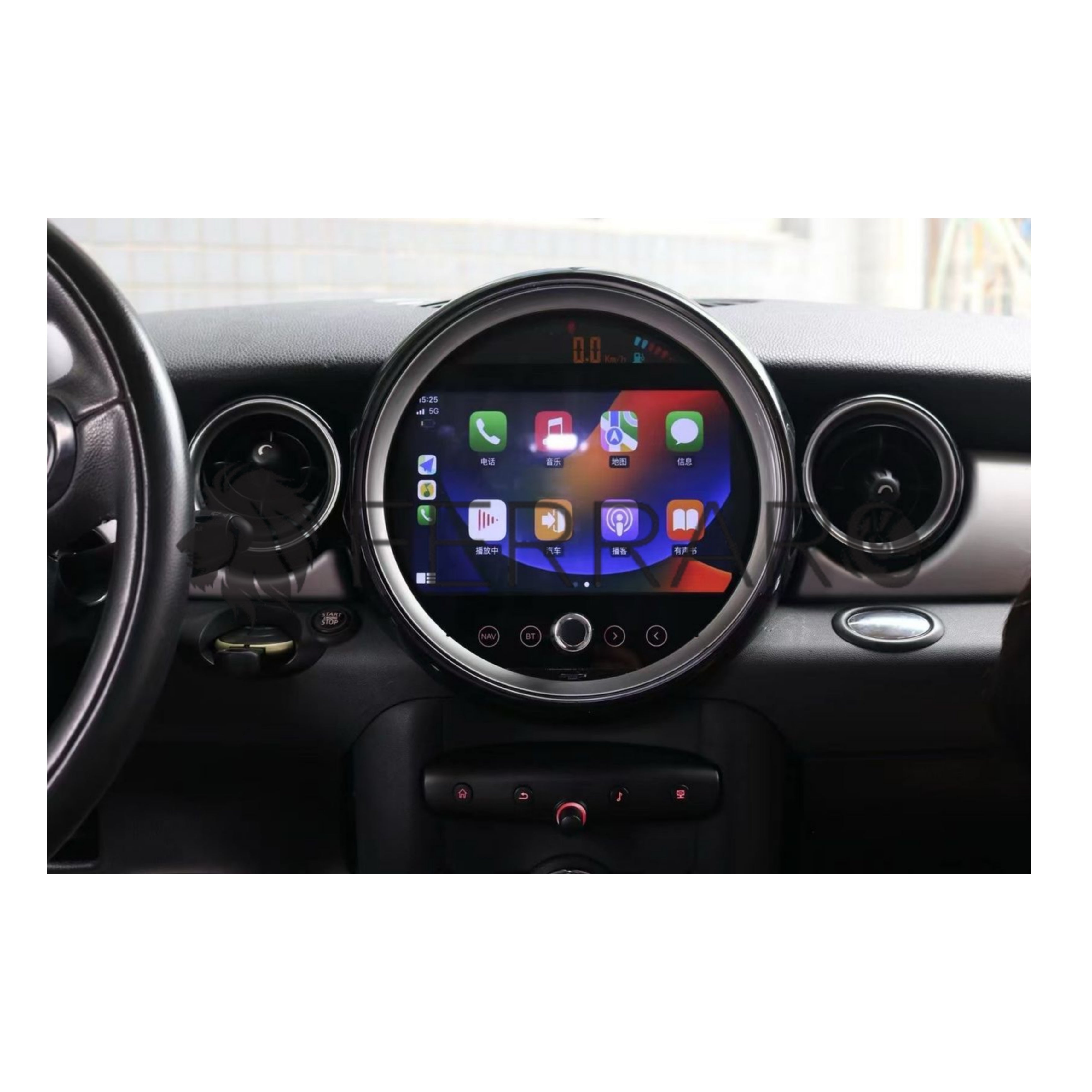 (PRENOTA)  Autoradio per Mini Cooper R51, R56, R57, R58, R60, R61 9" (2007-2014) Android, Bluetooth, CarPlay, Android Auto, 8/128GB Ram