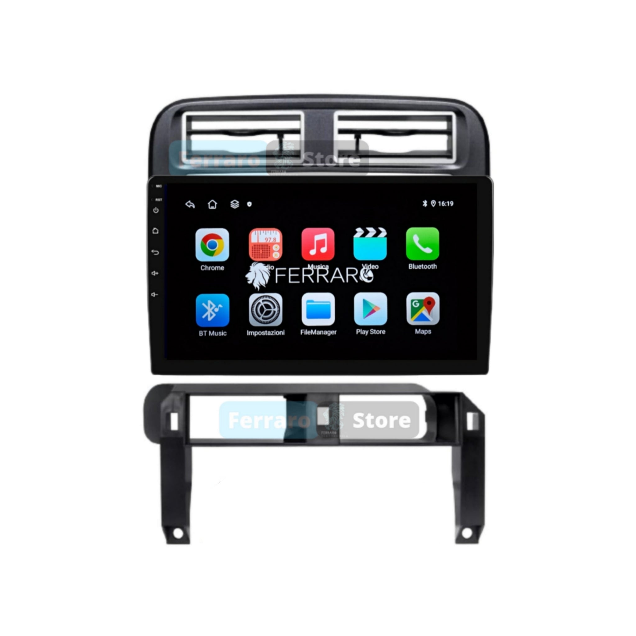 Autoradio per Fiat Grande Punto 9" (2005-2009) Android, Bluetooth, CarPlay, Android Auto, 2GB/4GB/6GB/8GB Ram