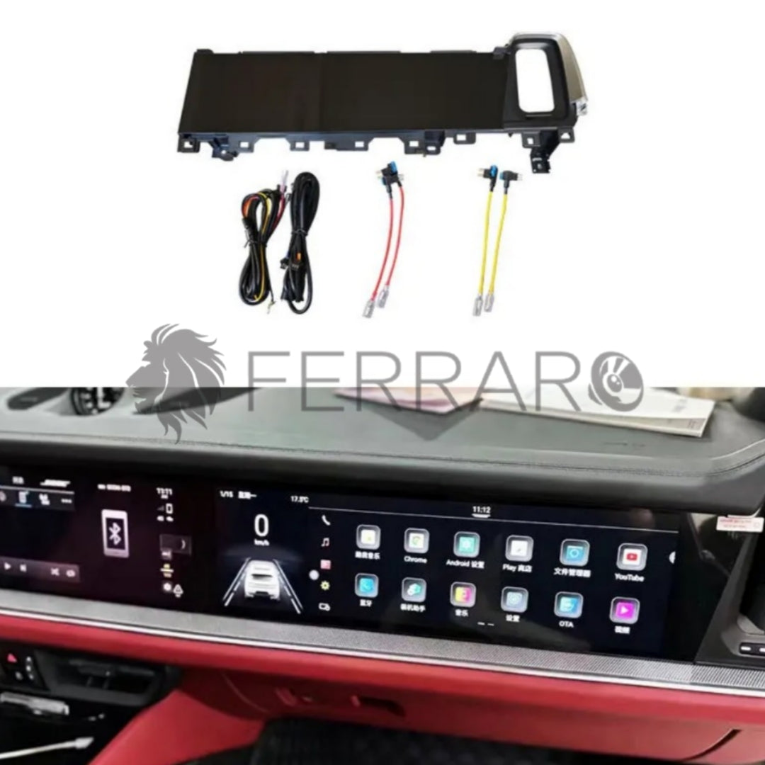 (PRENOTA) Schermo Passeggero per Porsche Cayenne 12.3 (2017-2026) Android, Bluetooth, CarPlay, Android Auto, 4/64GB Ram