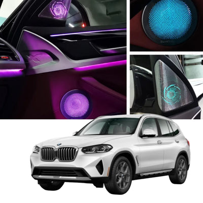 (PRENOTA) Ambient Light per BMW X3, X4, G01, G02 (2018-2023), 256 Colori, APP