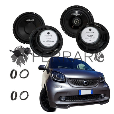 FerraroStore Kit 6 Altoparlanti | ASK-165.2 | ASC-652PC | Ant/Post | Smart ForFour 453