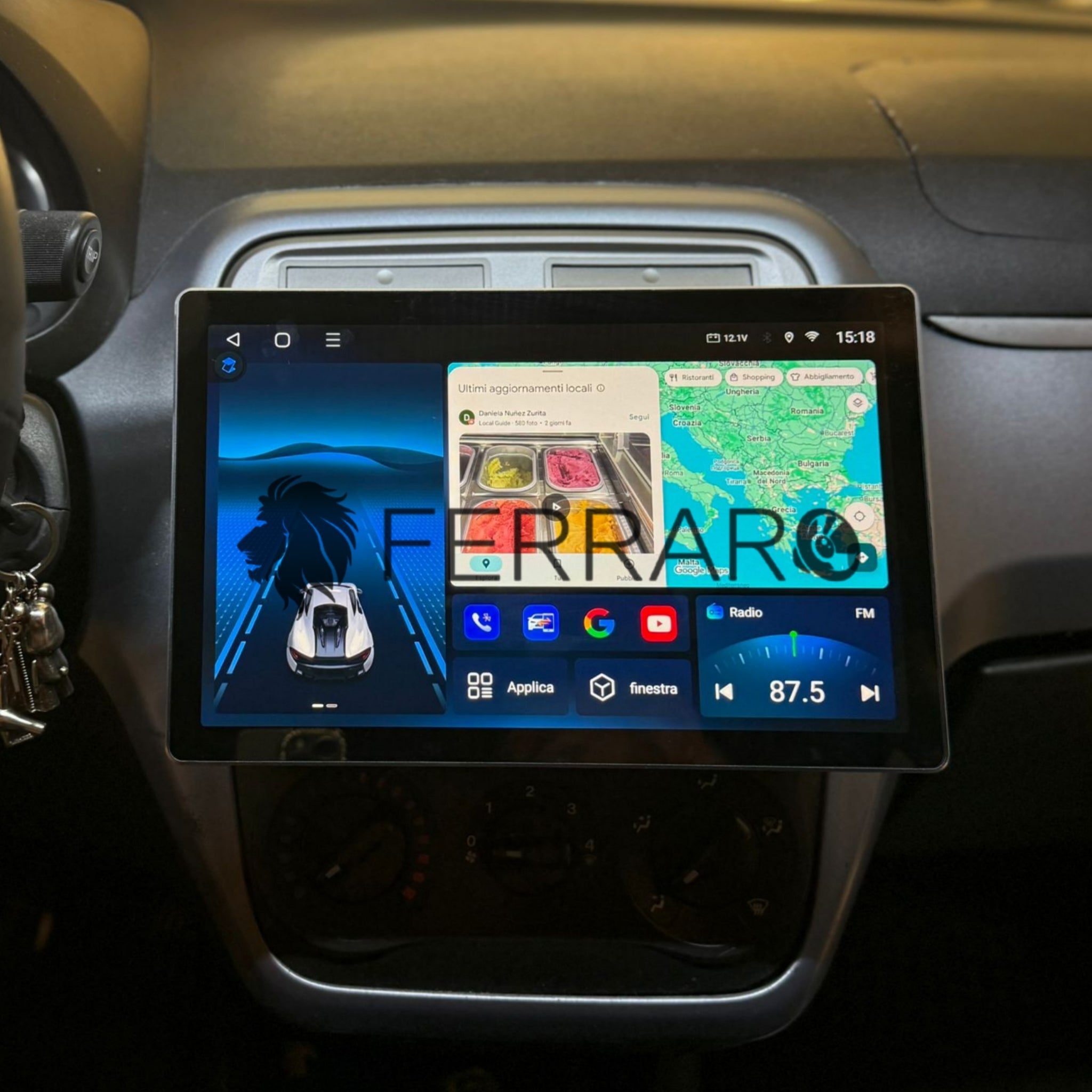(PRENOTA) Autoradio per Fiat Grande Punto 11.5" (2004-2012) Android, Bluetooth, CarPlay, Android Auto, 4/64GB RAM