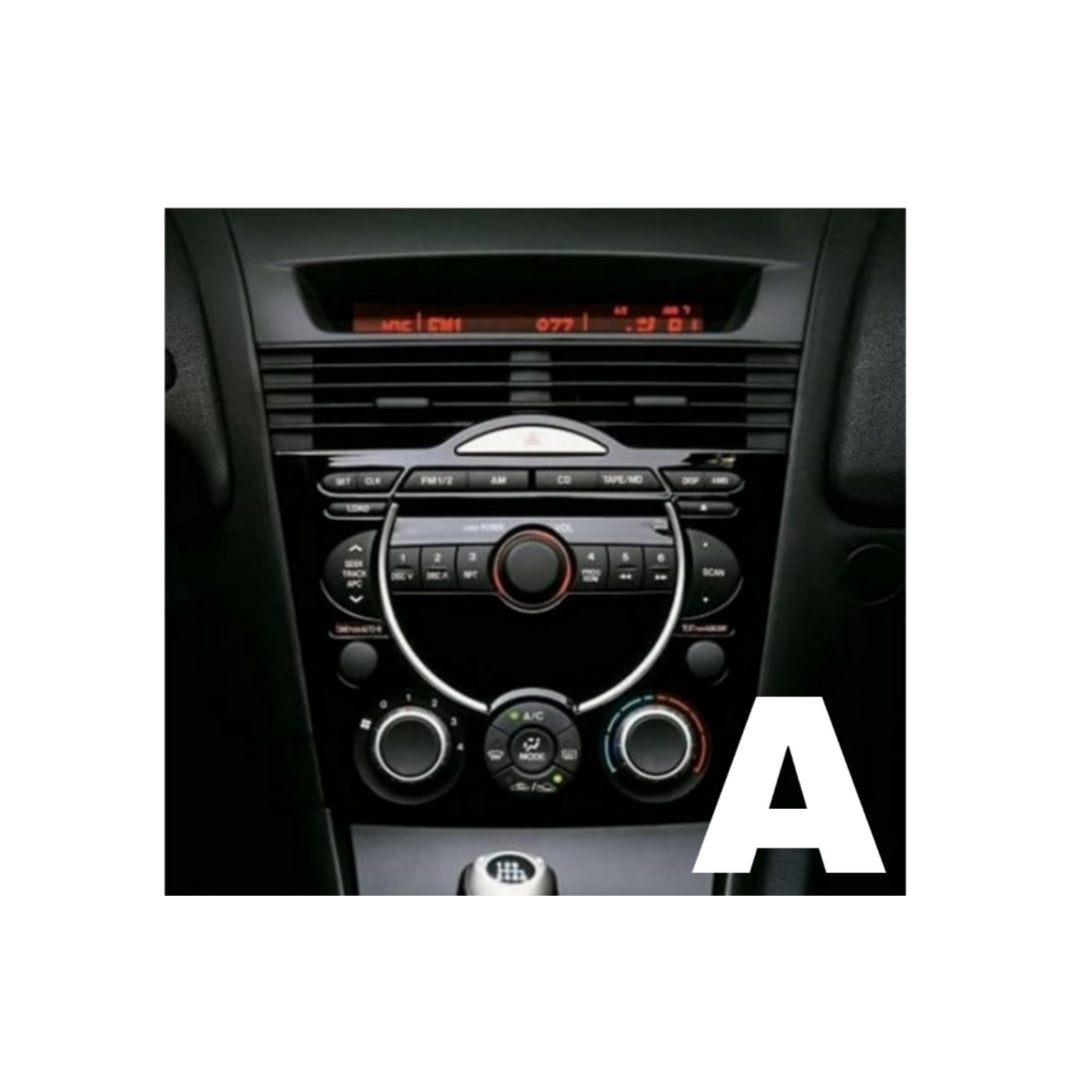 (PRENOTA) Kit Montaggio Autoradio 9"Pollici Mazda RX8 (2003-2012) Mascherina, Cablaggio Autoradio Android